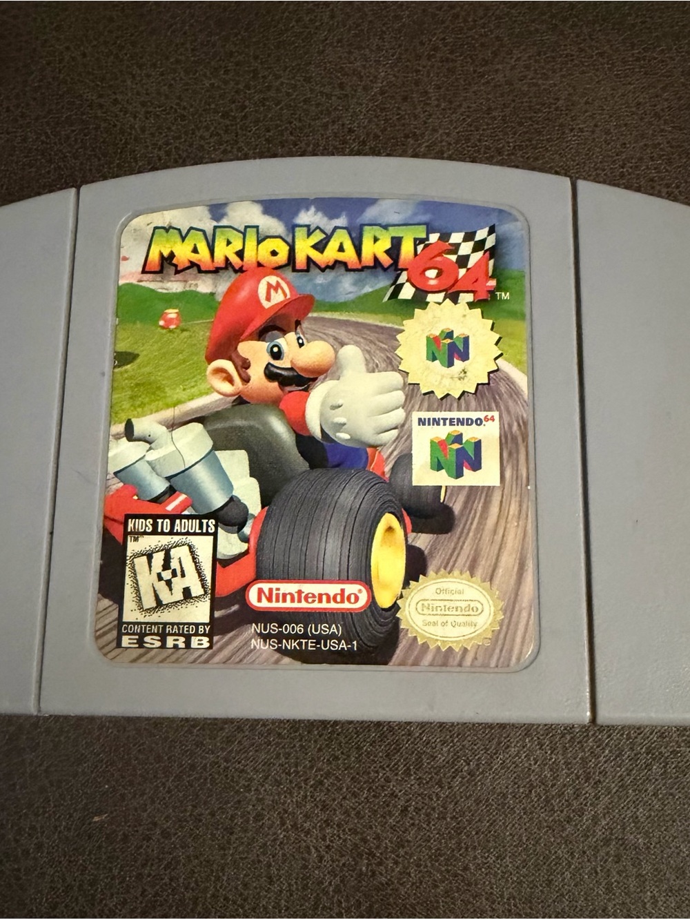 Nintendo Mario Kart N64 Game Cartridge